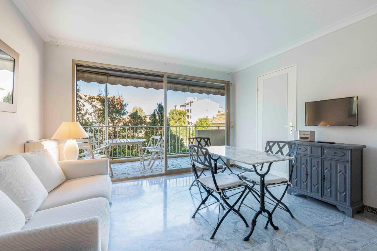 Chez J-P - 100M Beach 2-4Pers Terrace Sea View Pool Garage Antibes Eksteriør billede